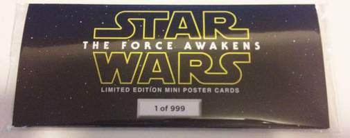 The Force Awakens Limited Edition Mini Poster Cards
